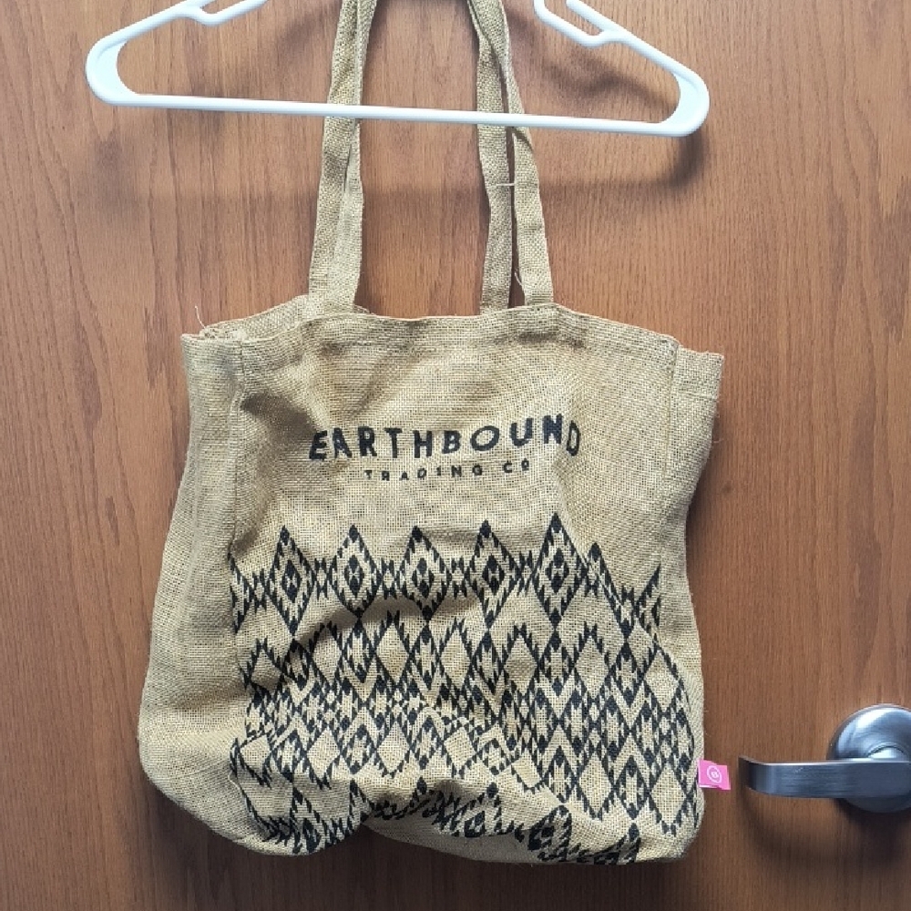 Woven Tote Bag in Natural Earthbound